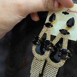 New Black Stone Earrings Beautiful Look