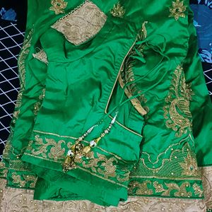 Beautiful Green Silk Saree