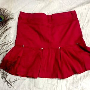 Red Mini Skirt