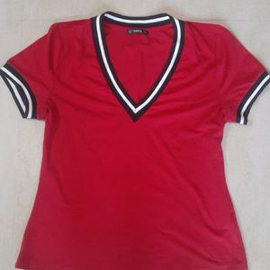 Shein Red Tshirt