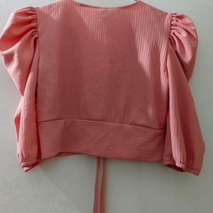 PINK CROP TOP