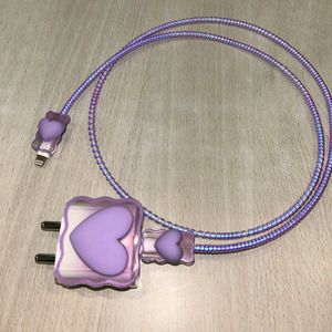 Cute Purple Charger Cover