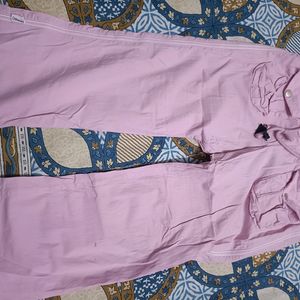 Beautiful Pink Knee Length Capri In 32 Waist