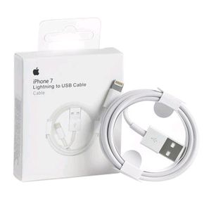 White Apple Lightning To USB Cable For Mobile