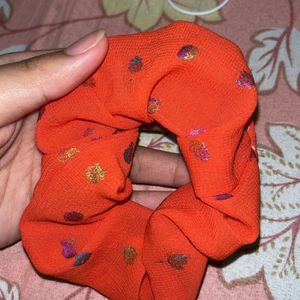 Flower Design Scrunchy