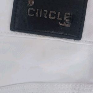 CIRCLE White Jeans Pant