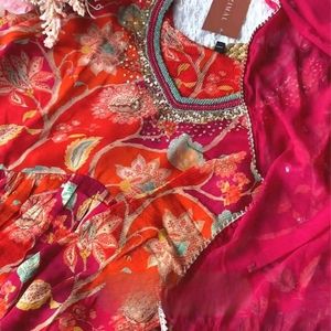 AC 247 Beautiful Red ♥️ Colour Pant Kurta Dupatta