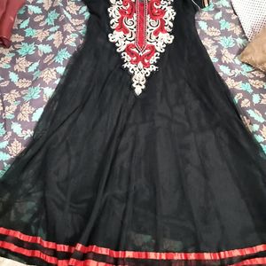 Black Anarkali Top