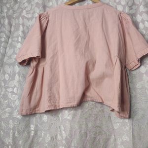 Shae Rose Boxy Top With Kimono Sleeves