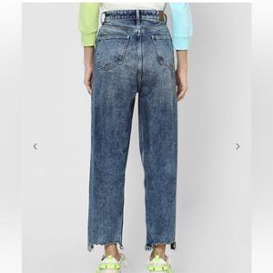 ONLYAcid-Wash Distressed Loose-Fit Jeans