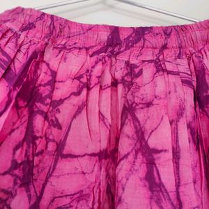 A Beautiful Tie Dye Skirt Pink Magenta Design