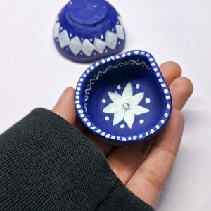 Hand Painted Diya For Home Decor