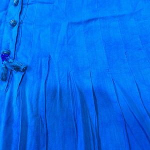 Fab India Dress - Ocean Blue