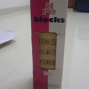 51 Pcs Jenga Blocks