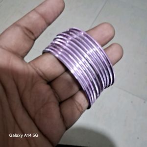 Pack Of 10 Bangles Purple