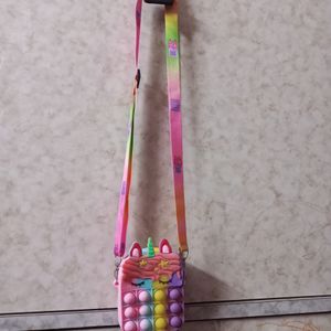 Unicorn Pop it Sling Bag For Kids