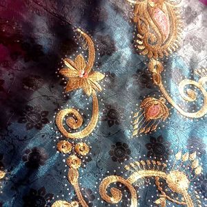 Paithani Saree 2 In One With Embroidery