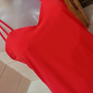 New Red Tank Tunic Top