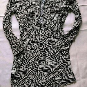 Zebra Print Bodycon Dress