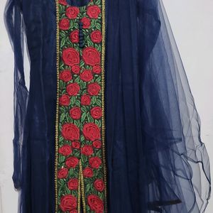 Kurta Set With Churidaar And Dupatta