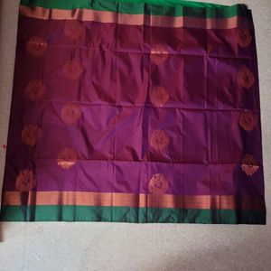 New Art Silk Saree With Blouse Piece Attached