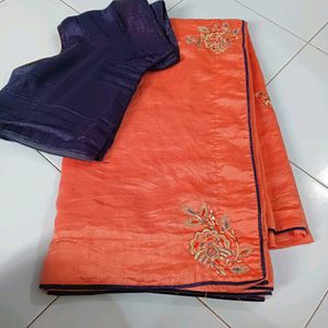 Designated Saree With Stitched Blouse