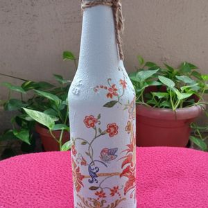 Decoupage Art Bottle