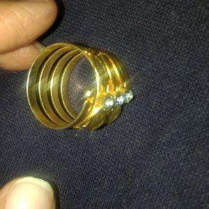 Too Shiny Spiral Finger Golden Ring