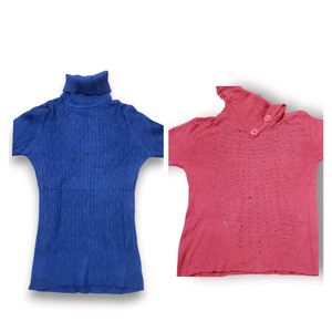 Combo Of Two Women High Neck Sweater