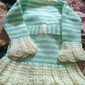 Handmade Baby Winter Frok Suit