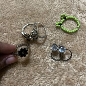 Combo Of Rings And Earrings