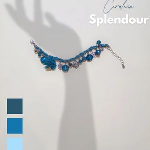 Cerulean Splendour: Imported Charm Bracelet