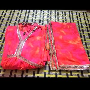 Heavy Georgette Alia Cut Kurta Set XL