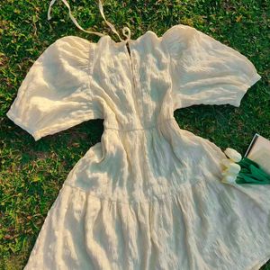 Lux Brand Pinteresty Cream Dress