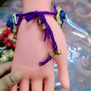 Handmade Flower Bracelet With Ring