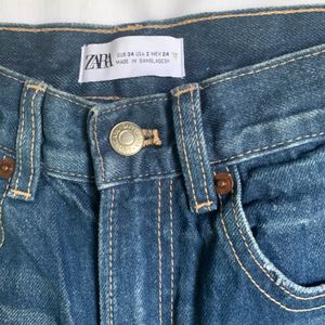 Price Drop!! ZARA vintage blue straight denim