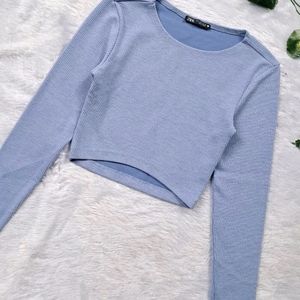 Zara Powder Blue Top