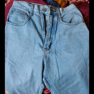 Straight Leg Denim Jeans