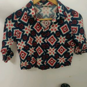 Bombay Paisley Crop Shirt
