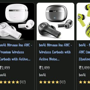 Premium Earbuds Boat Nirvana Ion ANC Worth 2500₹