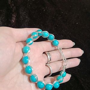 Natural Firoza (Turquoise) Bracelet New