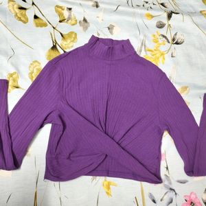 SHEIN PURPLE CROP TOP