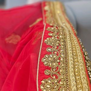 Elegant Bridal Red Dupatta