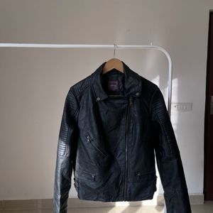 NEXT BIKER JACKET Black FAUX LEATHER