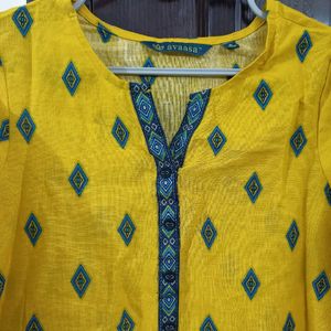 Mustard Colour Kurti