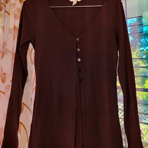 H&M Brown Cardigan/ Size-S