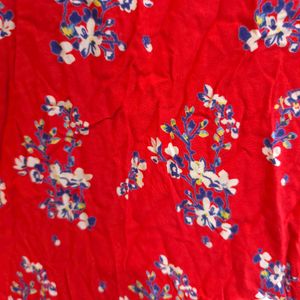 Flower Pattern Western Top