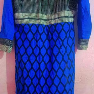 Cotton Blue Kurti