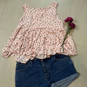 Floral Ruffle Tank Top 🌷🌷