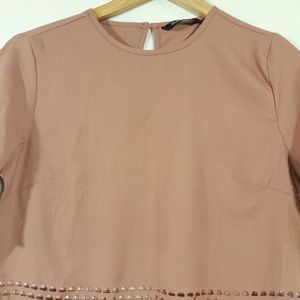 Peach Cut Work Top ( Women's)